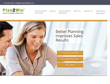 Tablet Screenshot of plan2winsoftware.com